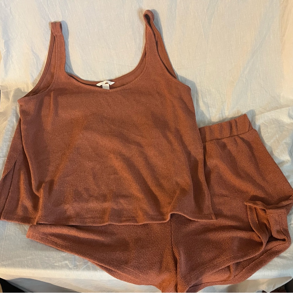 H&M Rust Knit 2 Piece set